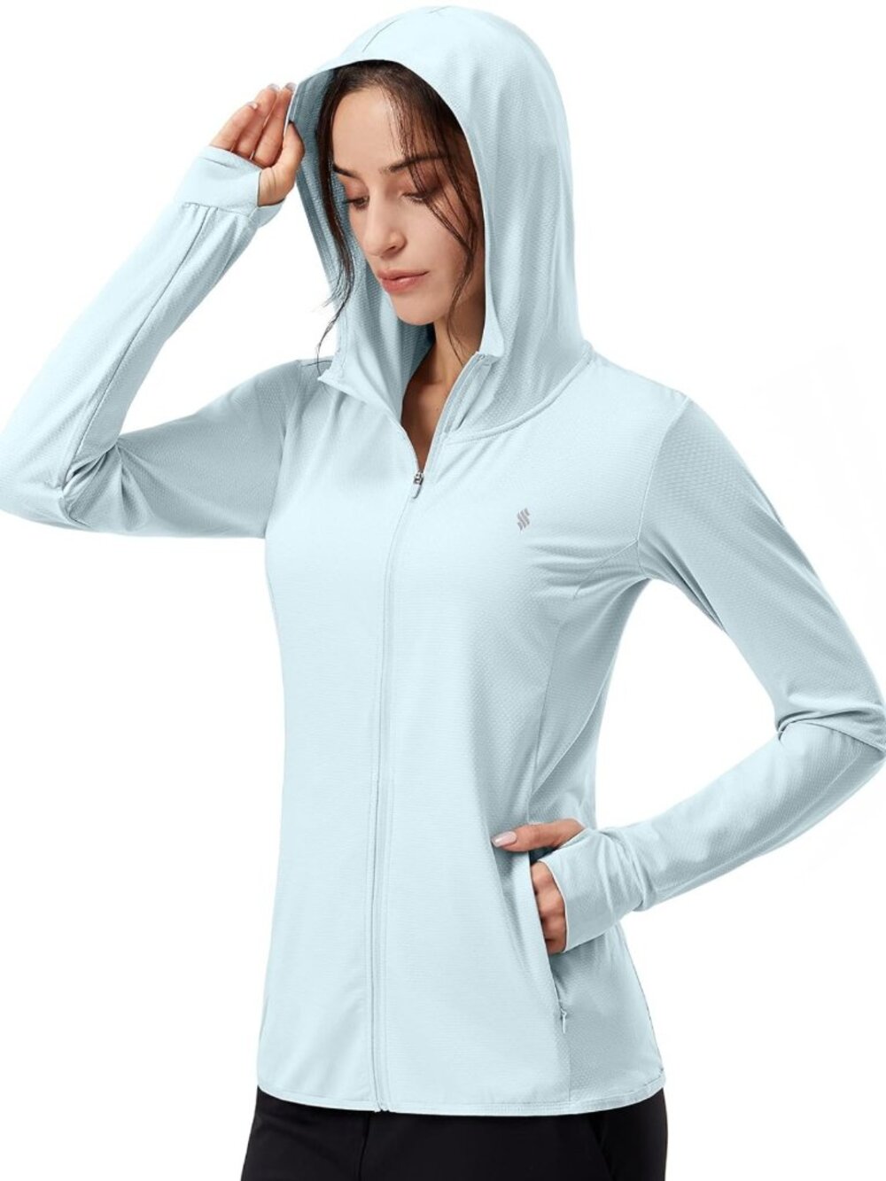 Lightweight UPF 50+ Sun Protection Hoodie Jacket for Women - Perfect for